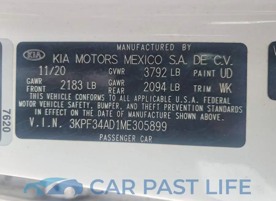 3KPF34AD1ME305899# 12