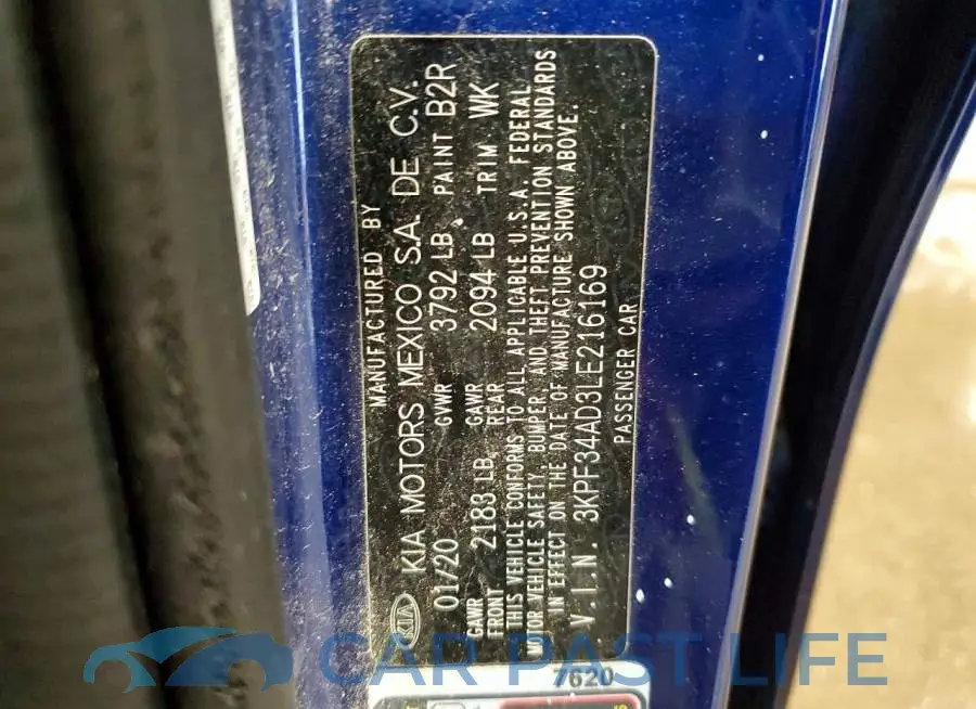 3KPF34AD3LE216169# 13