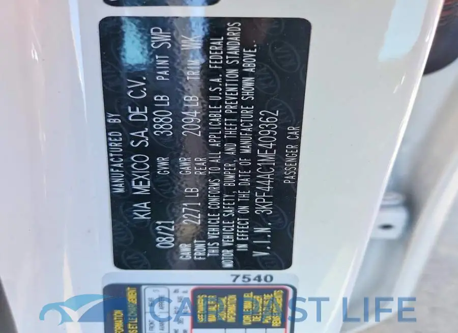 3KPF44AC1ME409362# 13