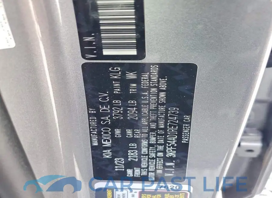 3KPF54AD1RE724739# 12