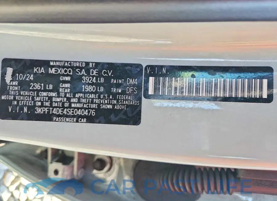 3KPFT4DE4SE040476# 12