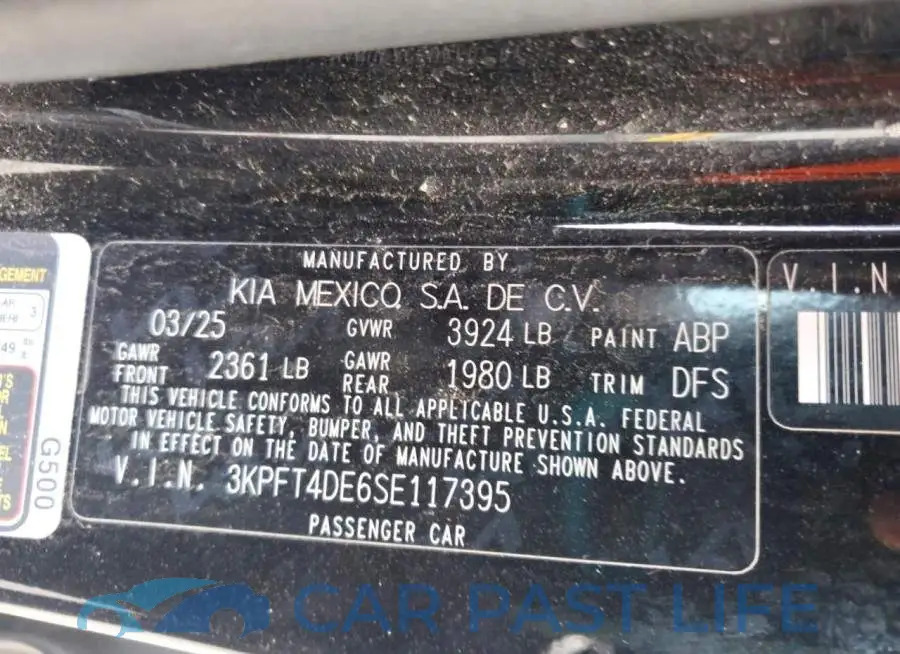 3KPFT4DE6SE117395# 12
