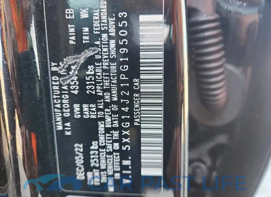 5XXG14J21PG195053# 13