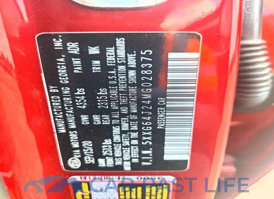 5XXG64J24MG028375# 12