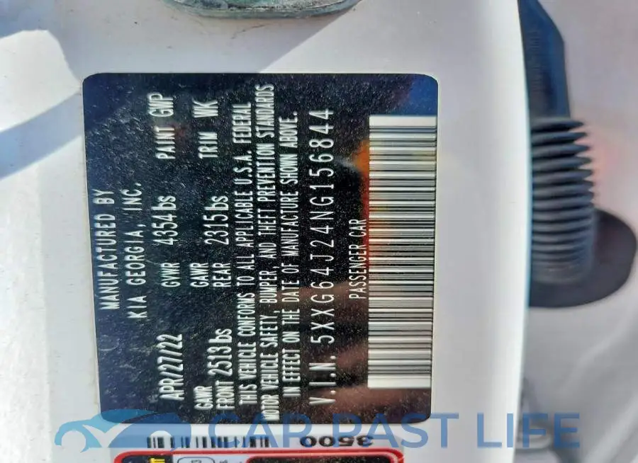 5XXG64J24NG156844# 12