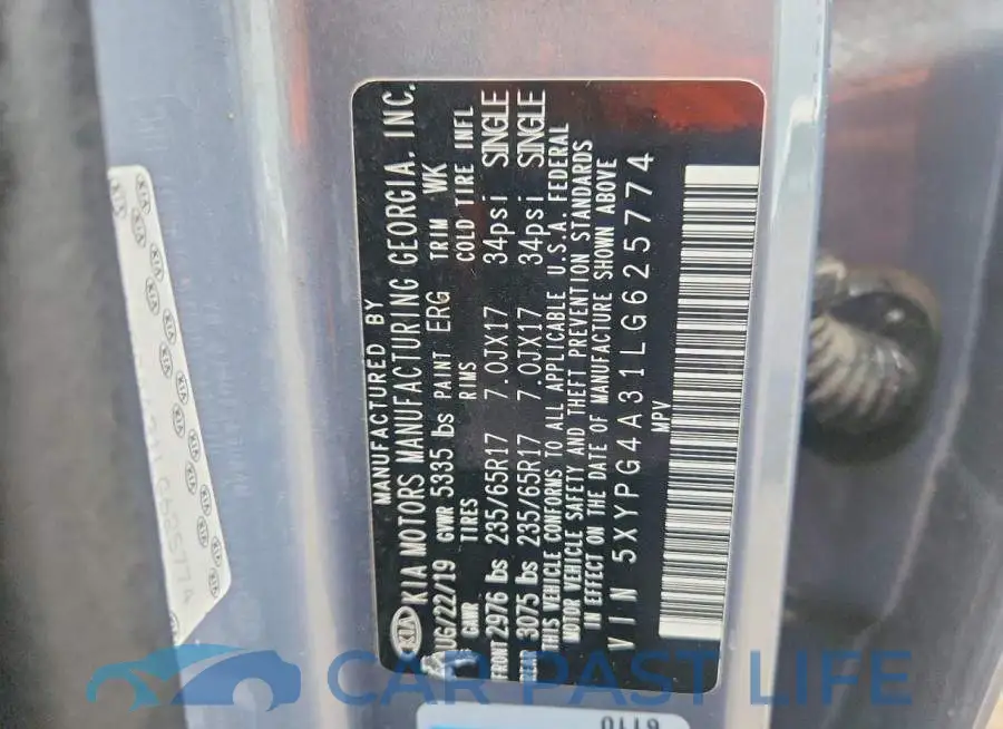 5XYPG4A31LG625774# 13