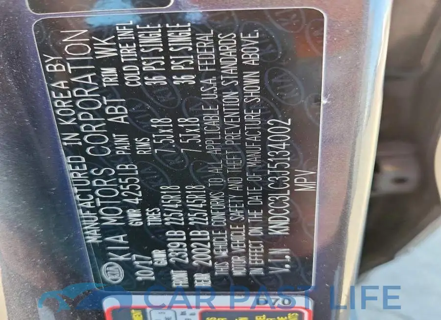 KNDCC3LC3J5134002# 13