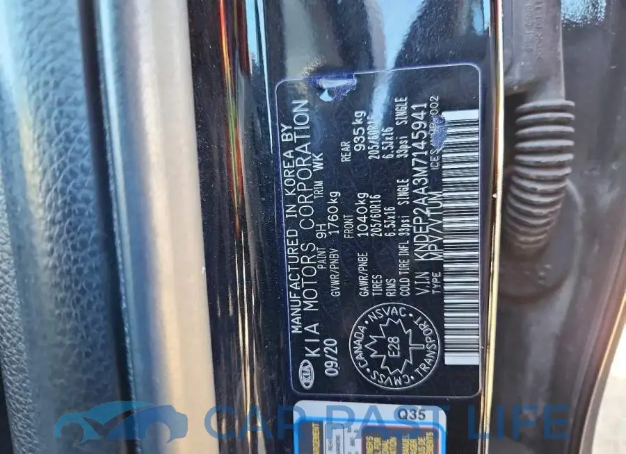 KNDEP2AA3M7145941# 14