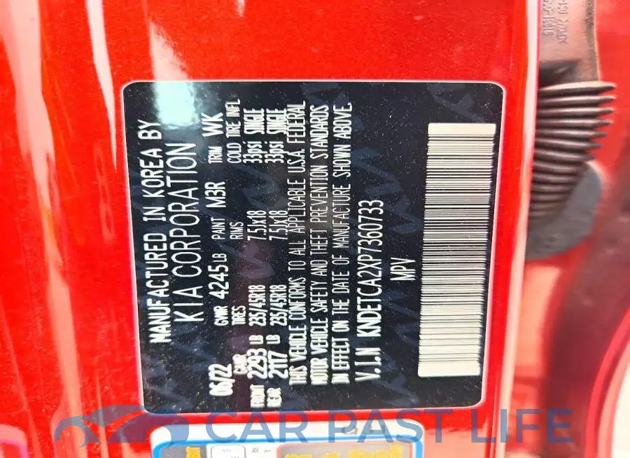KNDETCA2XP7360733# 14