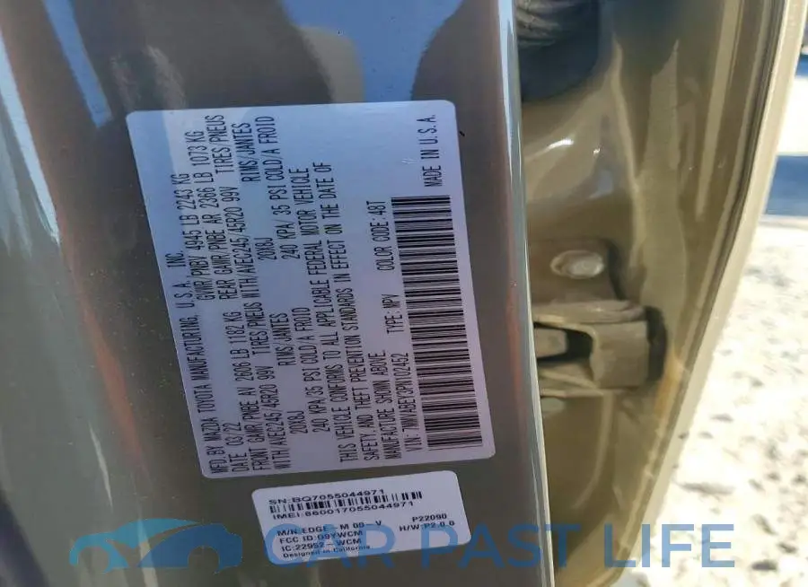 7MMVABEY3PN102452# 13