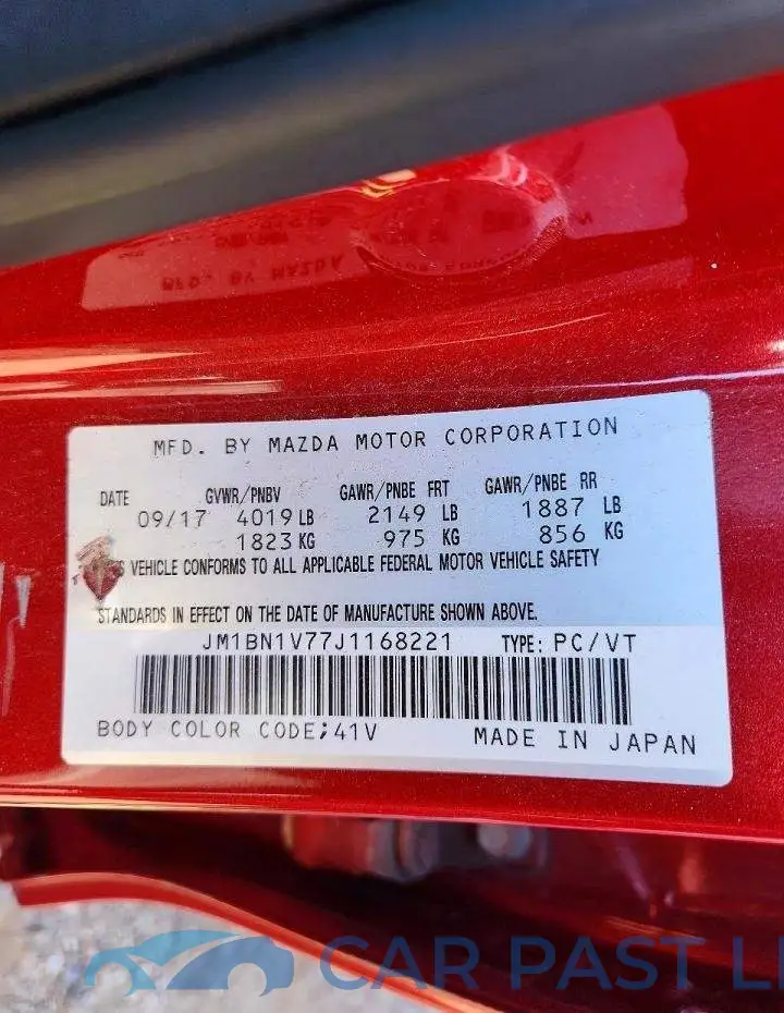 JM1BN1V77J1168221# 13
