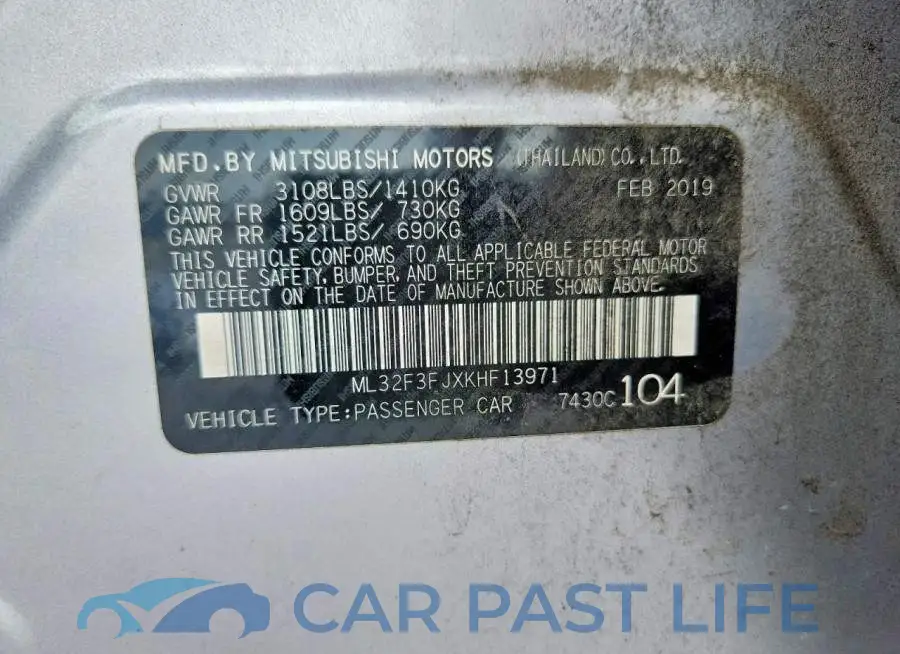 ML32F3FJXKHF13971# 13