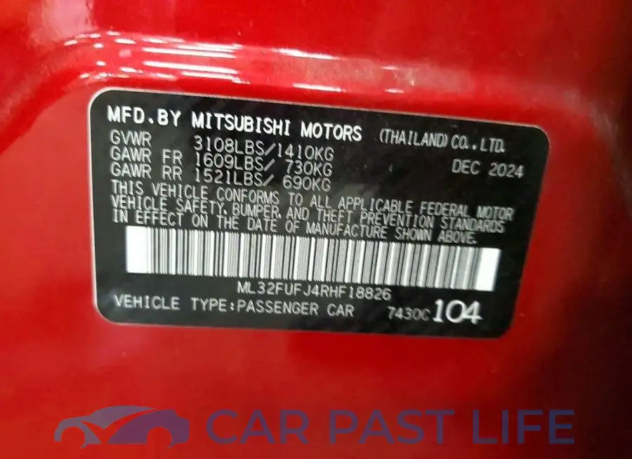 ML32FUFJ4RHF18826# 12