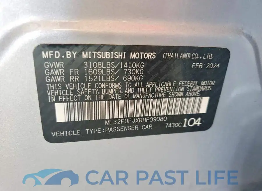 ML32FUFJXRHF09080# 12