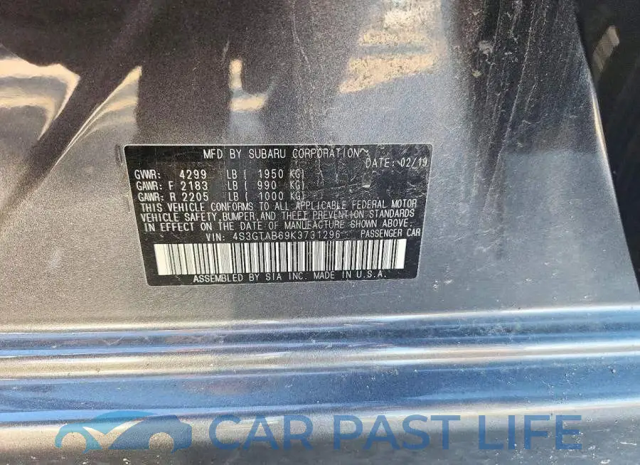 4S3GTAB69K3731296# 13