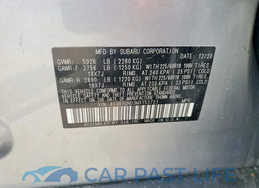 4S4BTGND3M3153721# 14