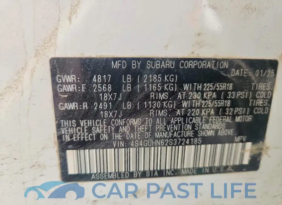 4S4GUHN62S3724185# 13