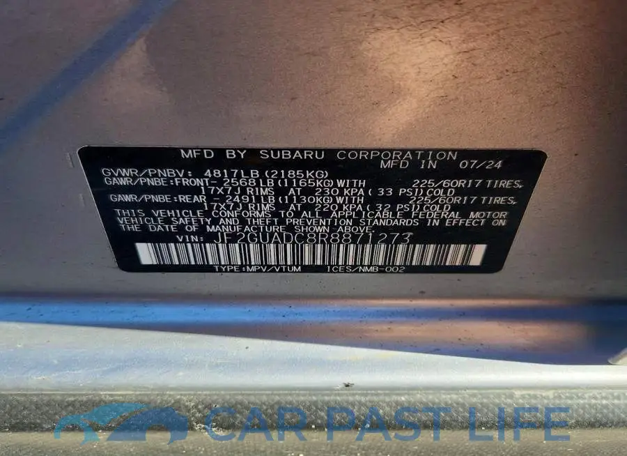 JF2GUADC8R8871273# 14