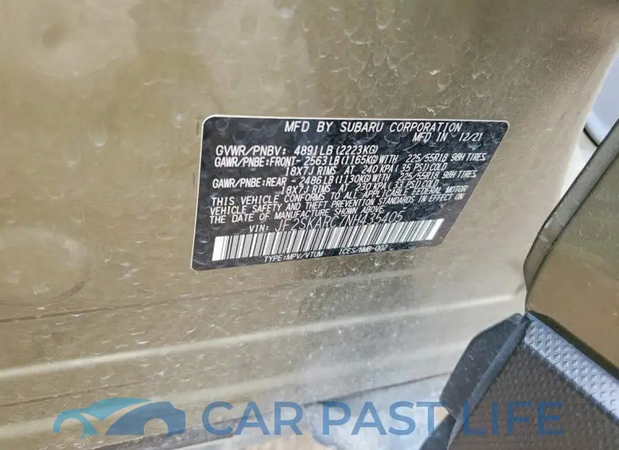 JF2SKARC7NH435405# 13