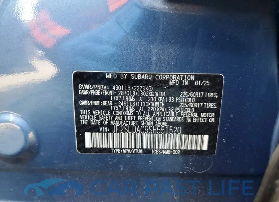 JF2SLDAC9SH551520# 13