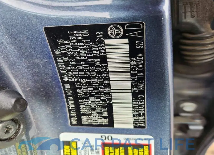 2T1BURHE1HC797281# 12