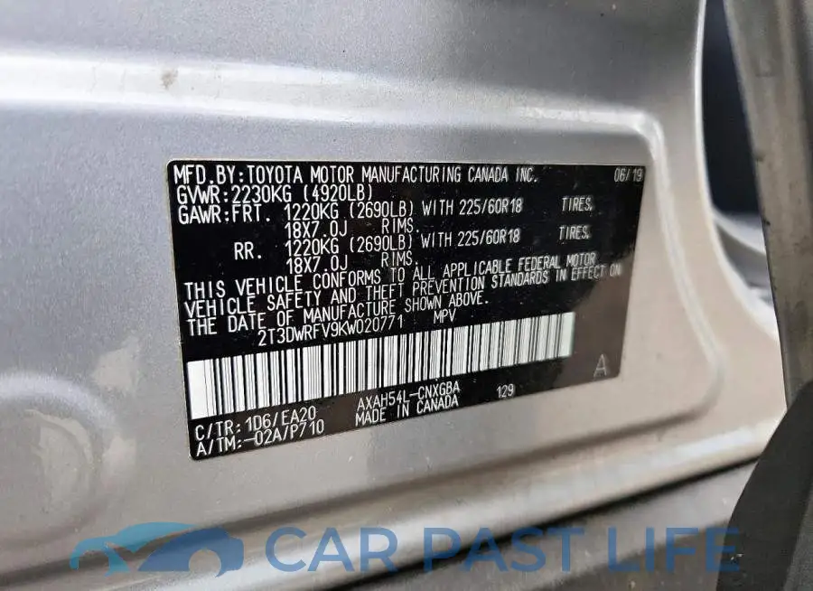 2T3DWRFV9KW020771# 13