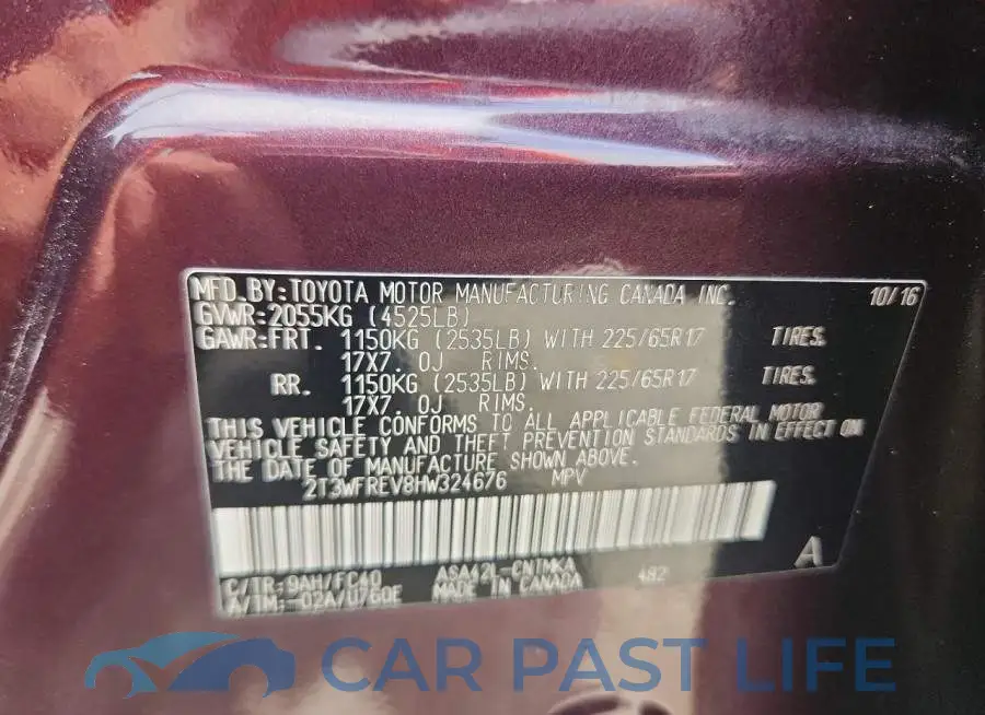2T3WFREV8HW324676# 14
