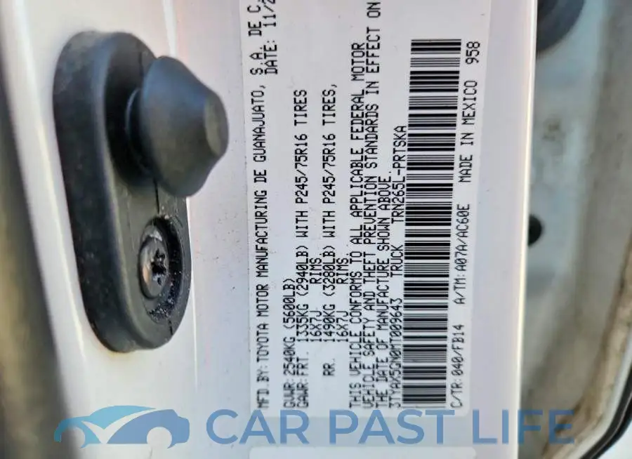 3TYAX5GN0MT009643# 12