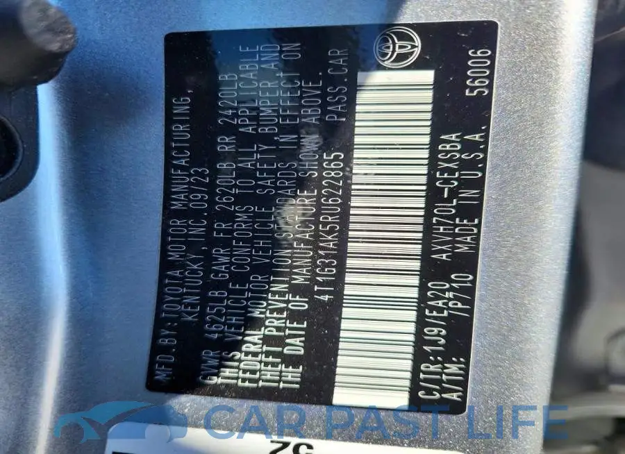 4T1G31AK5RU622865# 13