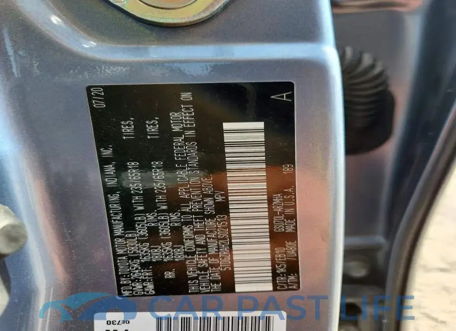 5TDGZRAH2LS021513# 13