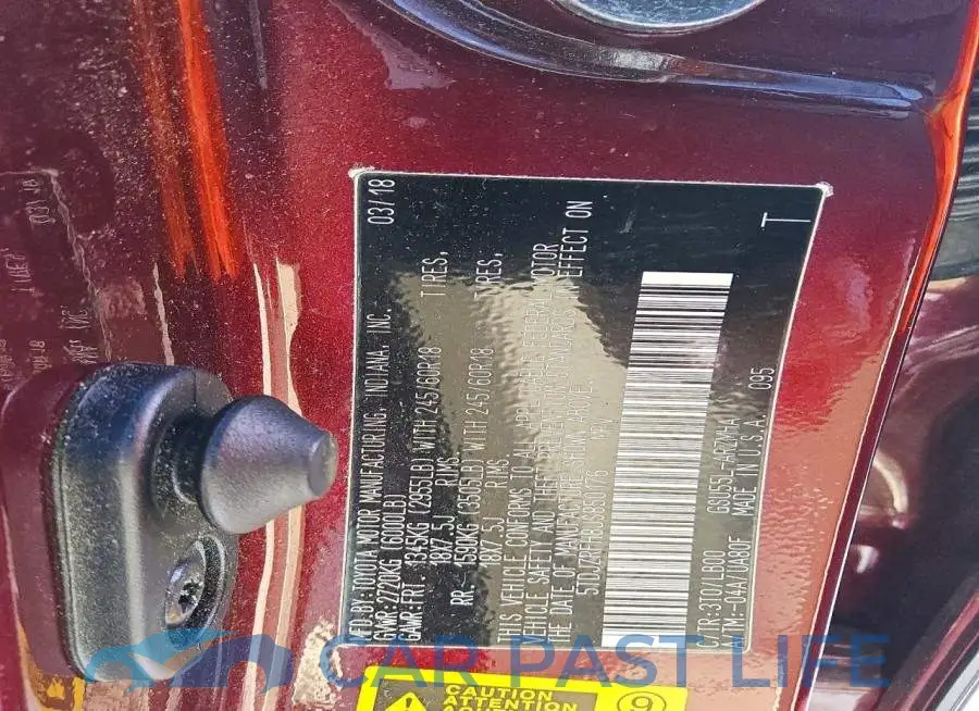 5TDJZRFH8JS850176# 13