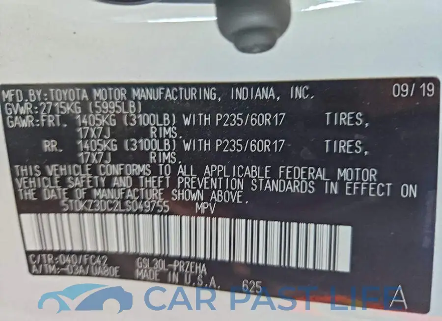 5TDKZ3DC2LS049755# 12