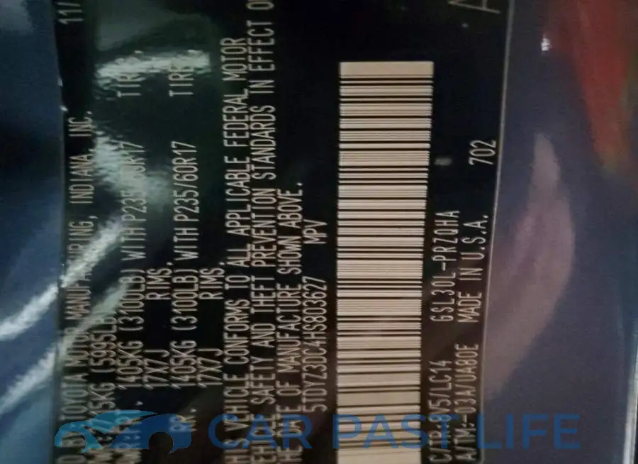 5TDYZ3DC4HS803627# 14