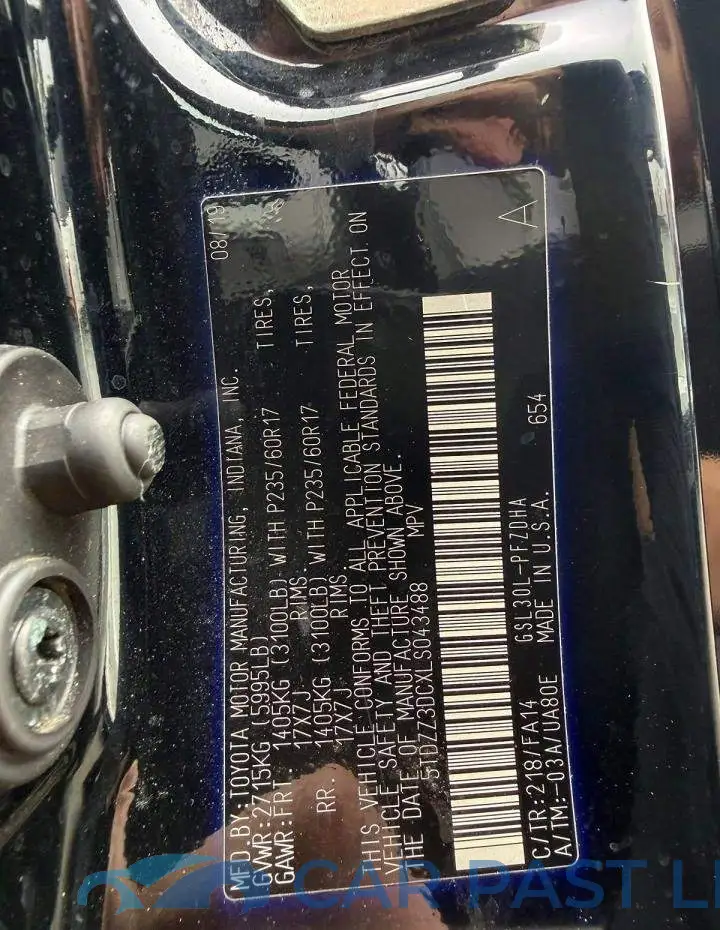 5TDZZ3DCXLS043488# 11