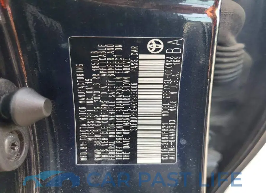 5YFBURHE4KP933006# 12
