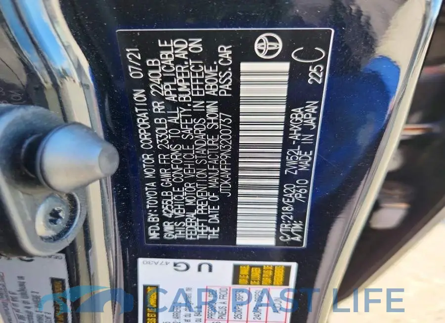 JTDKAMFP9N3200737# 12