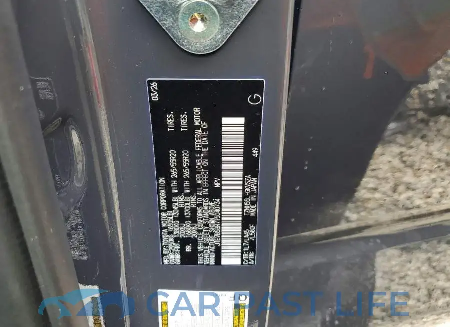 JTEVB5BR7T5040734# 13