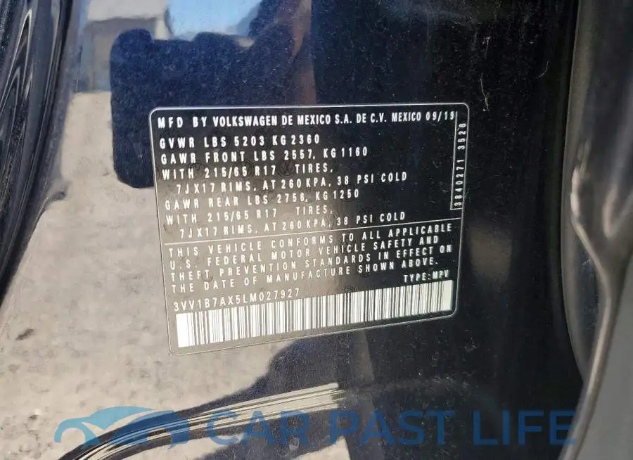 3VV1B7AX5LM027927# 13