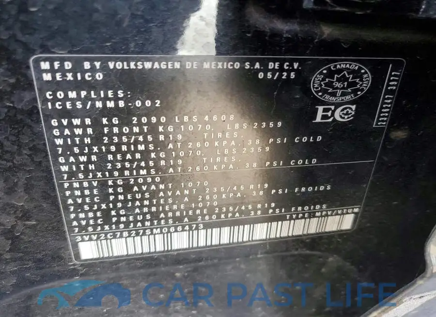 3VV2C7B27SM066473# 14
