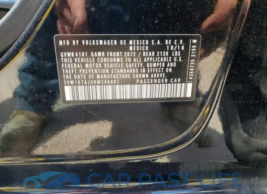 3VW167AJ0HM266661# 13