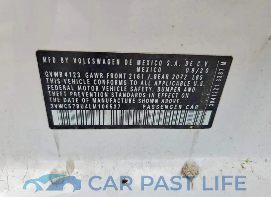 3VWC57BU4LM106537# 12
