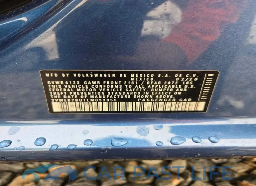 3VWEB7BU1LM033855# 13