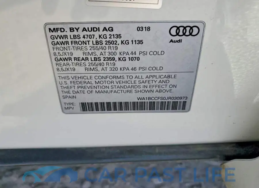 WA1BCCFS0JR030973# 13