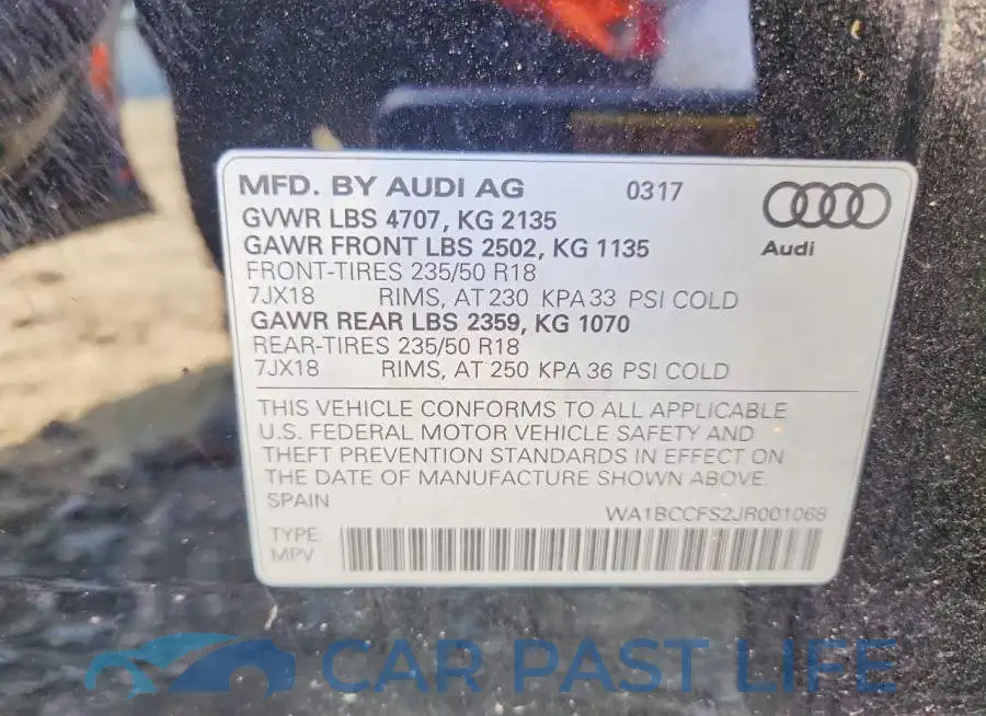 WA1BCCFS2JR001068# 13