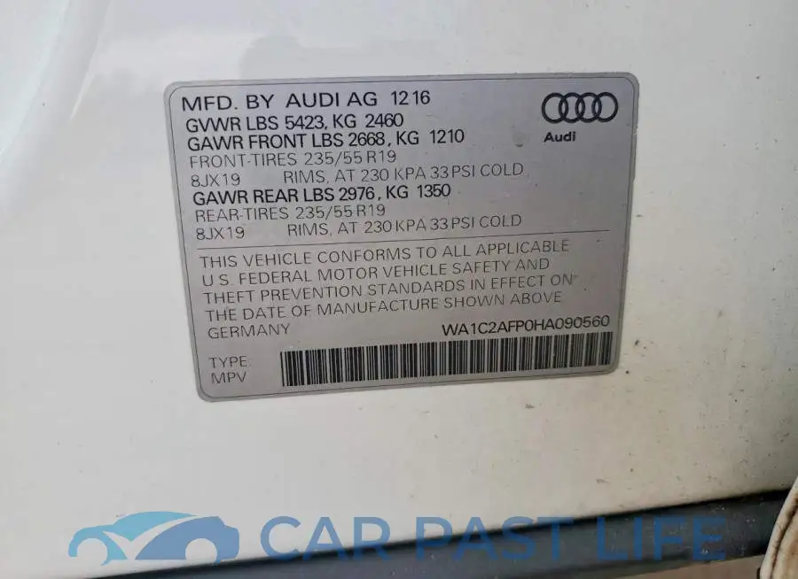 WA1C2AFP0HA090560# 13