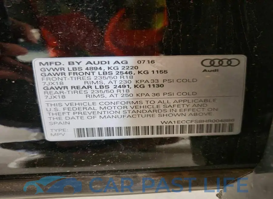 WA1ECCFS8HR004886# 12