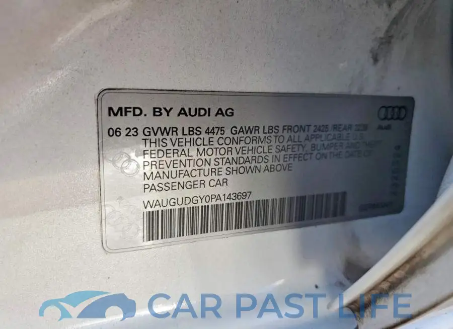 WAUGUDGY0PA143697# 12