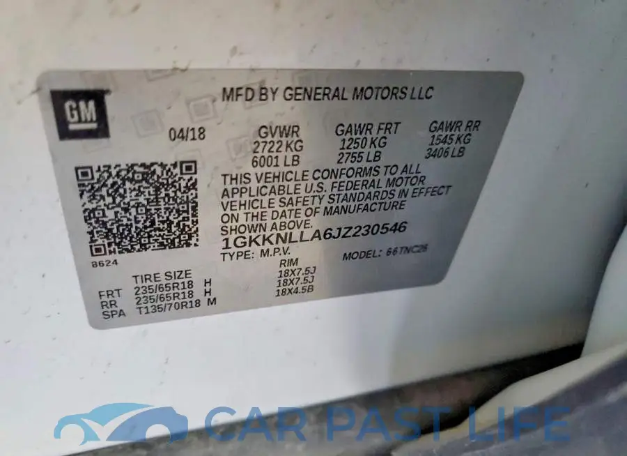 1GKKNLLA6JZ230546# 13