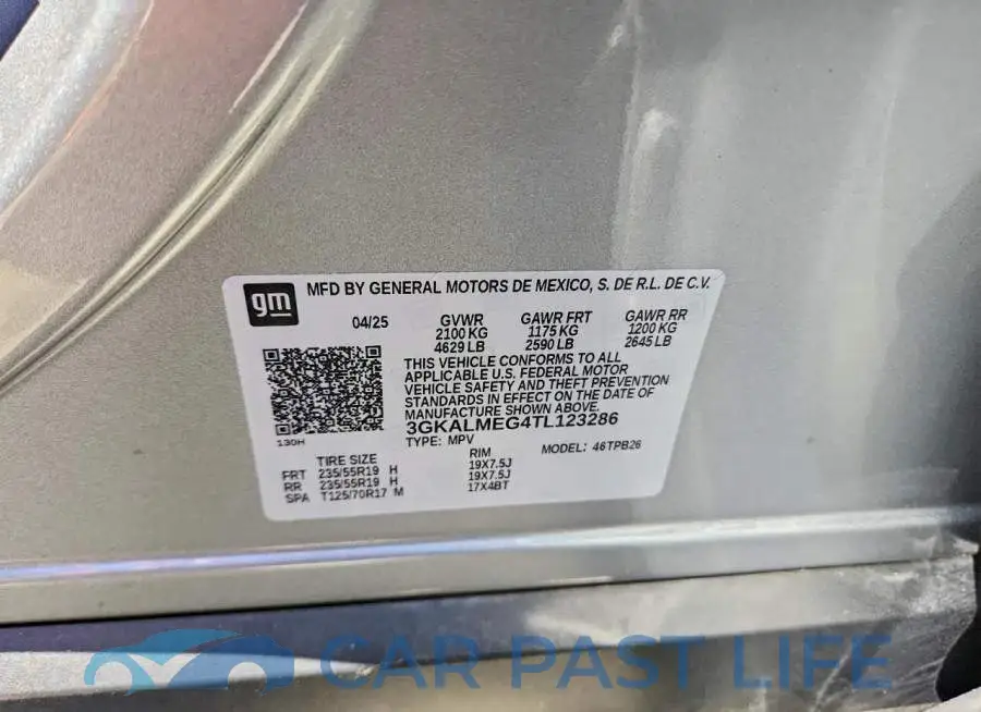 3GKALMEG4TL123286# 12