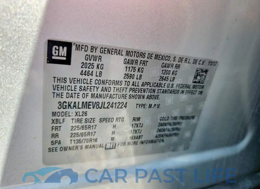 3GKALMEV8JL241224# 12